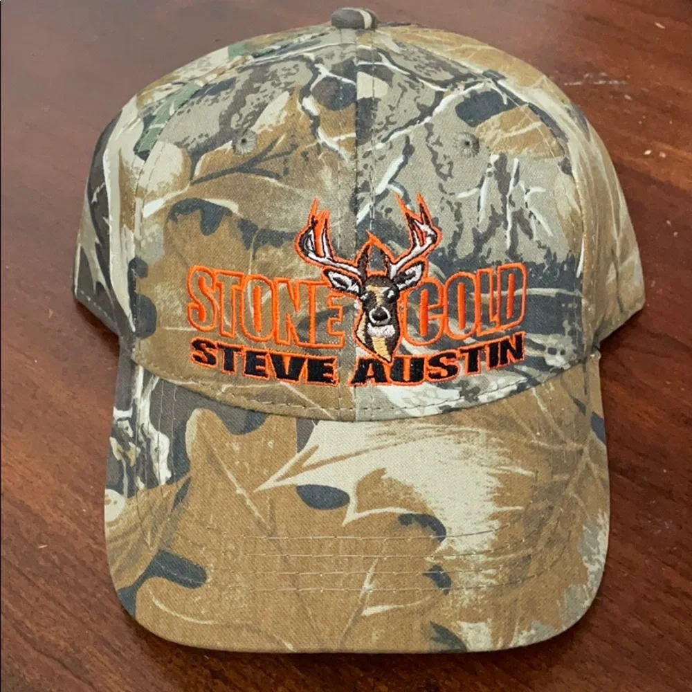 Stone Cold Steve Austin Camo Hat - Picture 1 of 2